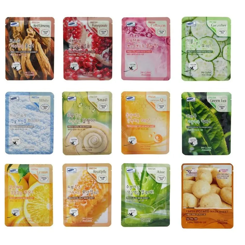 3W Clinic Fresh Aloe Mask Sheet 3W Clinic