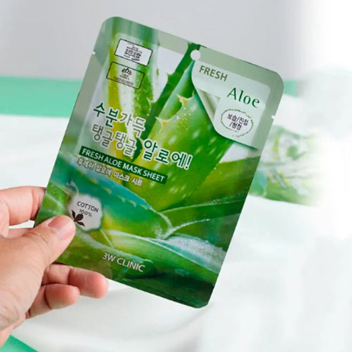 3W Clinic Fresh Aloe Mask Sheet 3W Clinic