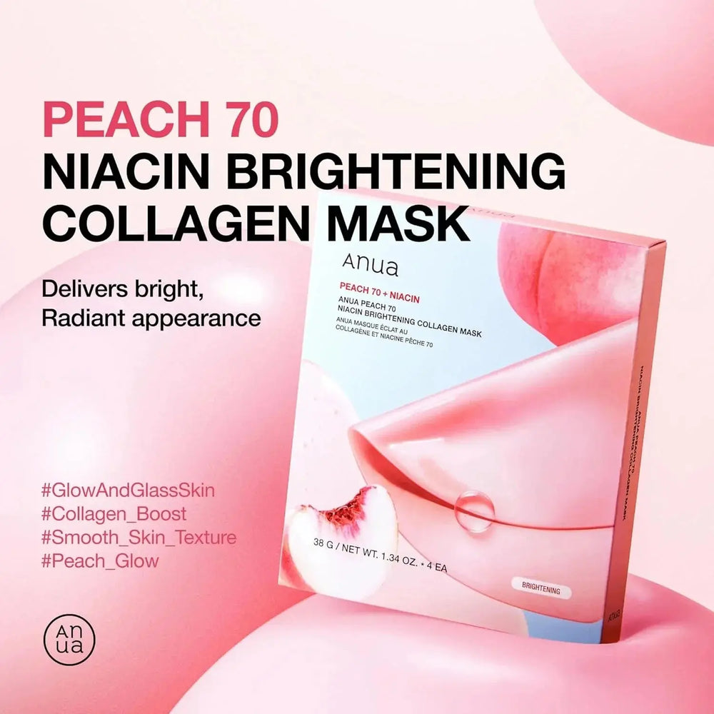 ANUA Peach 70 Niacin Hydrating Hydrogel Face Mask (38g) Anua