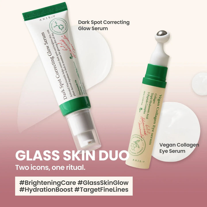 AXIS-Y Glass Skin Duo Set (Glow Serum+Eye Serum) AXIS-Y