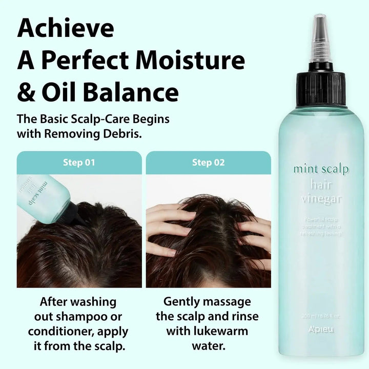 A'pieu Mint Scalp Hair Vinegar 200ml - Seouléa