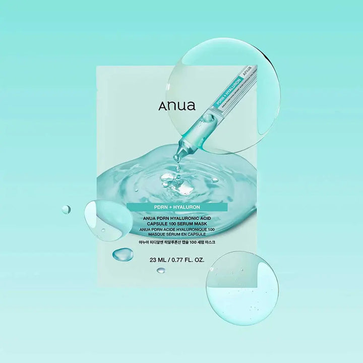 Anua PDRN Hyaluronic Acid Capsule 100 Serum Mask Sheet