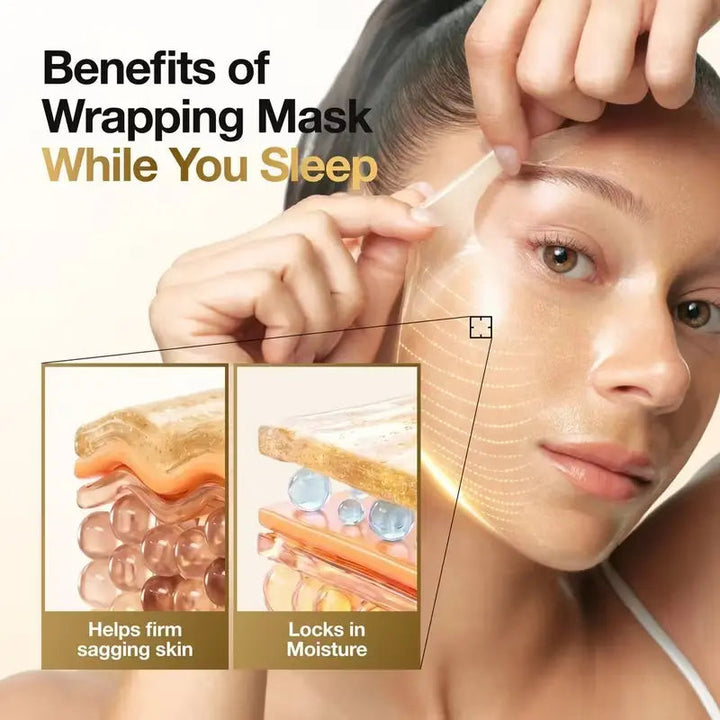 Anua KPop Demon Hunters Golden Firming Collagen Wrapping Mask Anua