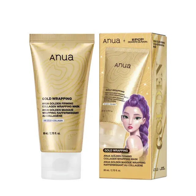 Anua KPop Demon Hunters Golden Firming Collagen Wrapping Mask Anua
