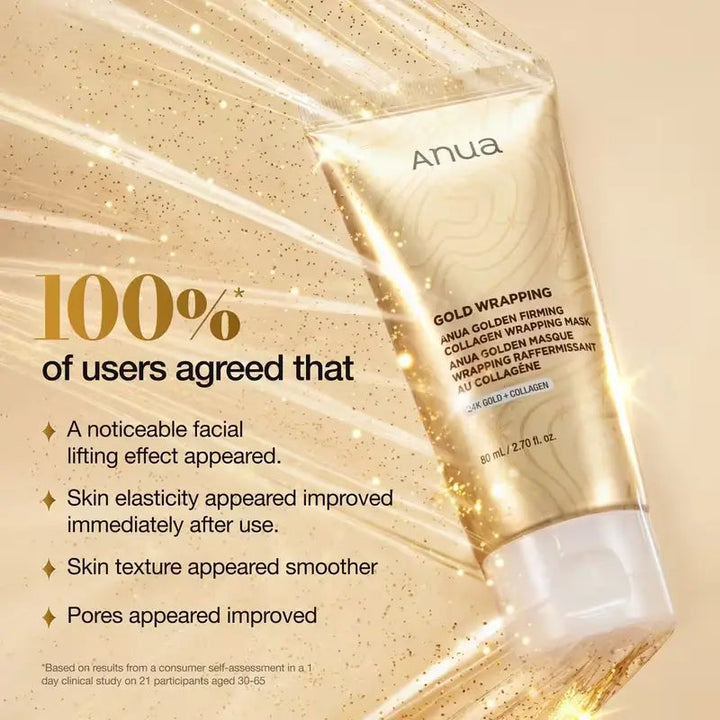Anua KPop Demon Hunters Golden Firming Collagen Wrapping Mask Anua