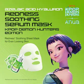Anua KPop Demon Hunters Azelaic Acid Hyaluron Redness Soothing Serum Mask Anua