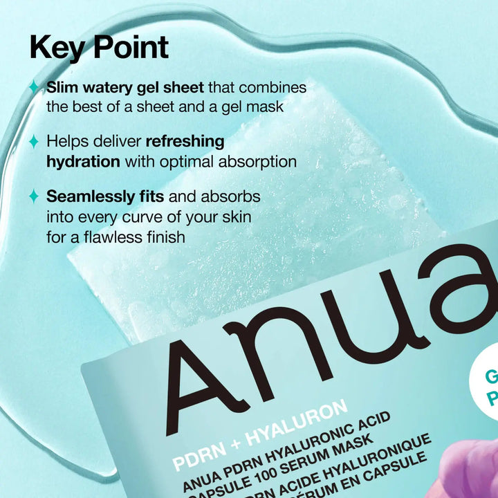 Anua Kpop Demon Hunters PDRN Hyaluronic Acid Capsule 100 Serum Mask Anua