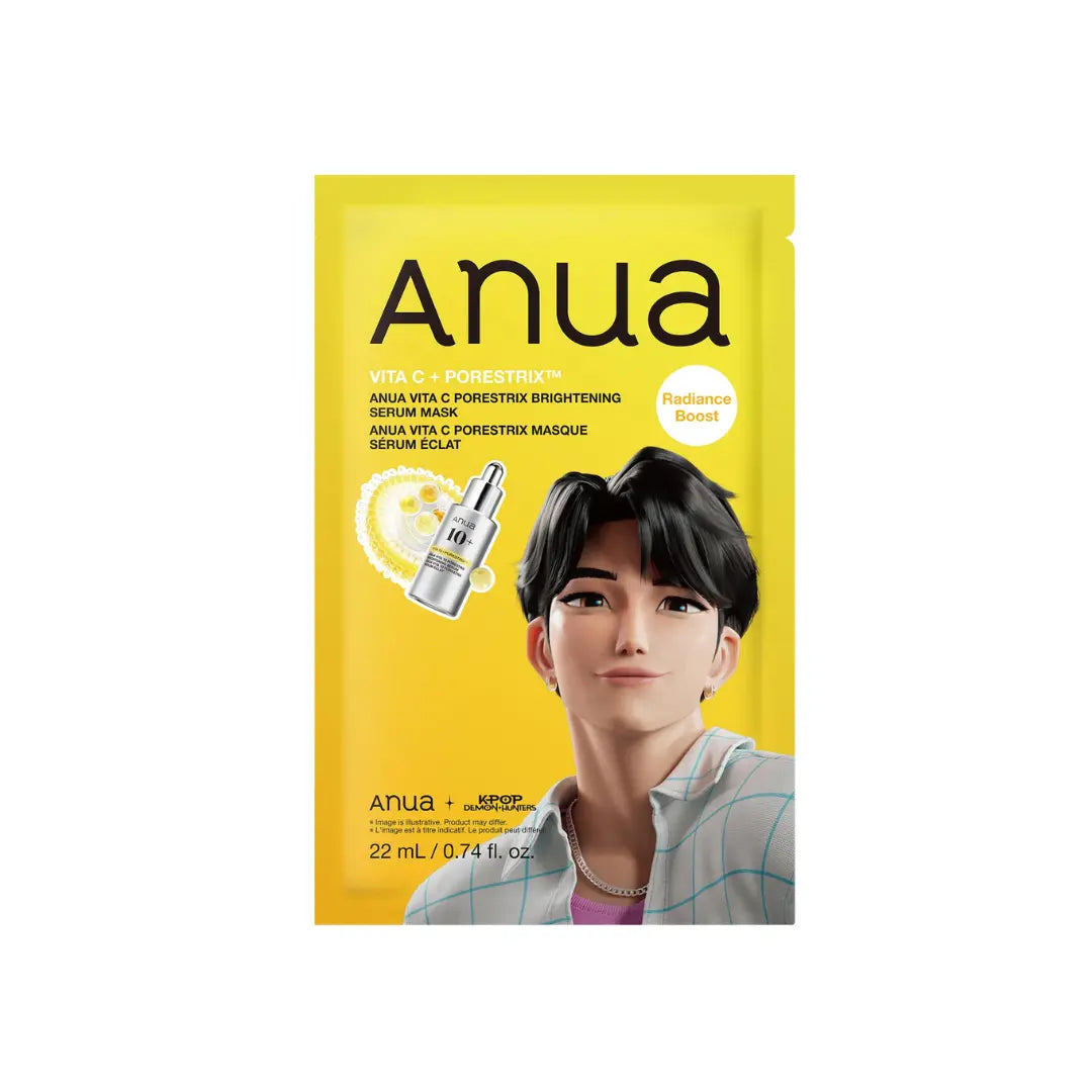 Anua Kpop Demon Hunters Vita C + Porestrix Brightening Serum Mask Anua
