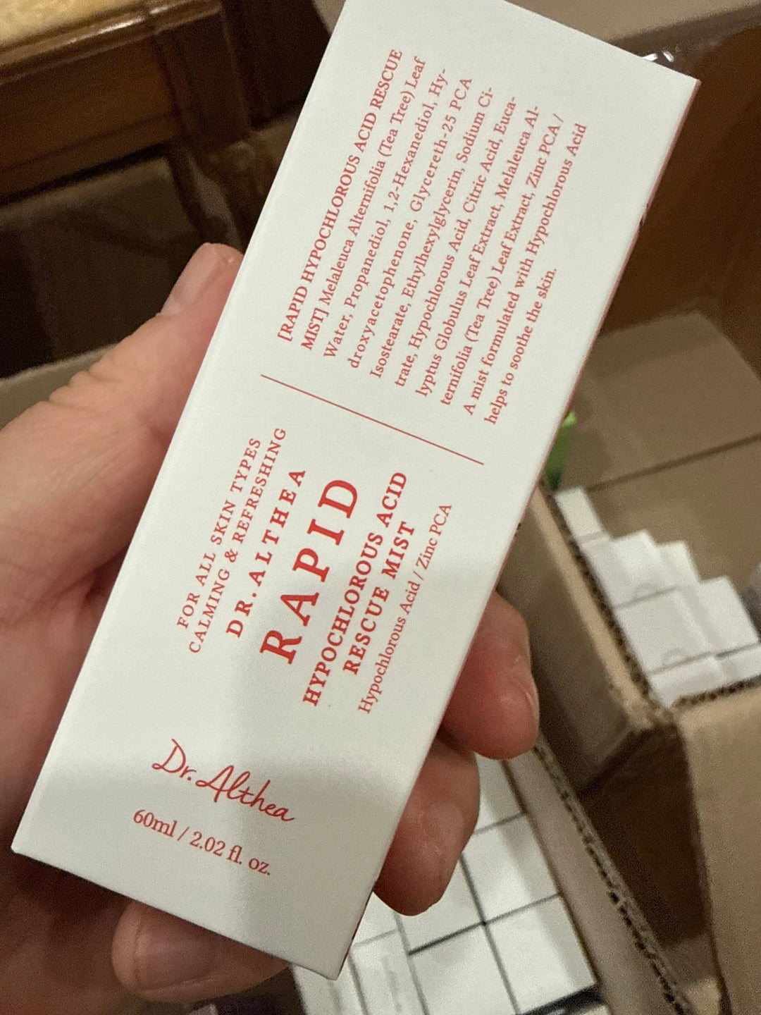 Dr.althea rapid hypochlorite acid rescue mist Seouléa
