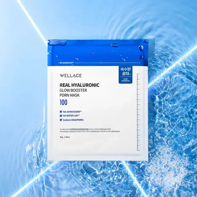 WELLAGE Real Hyaluronic Glow Booster PDRN Mask Seouléa