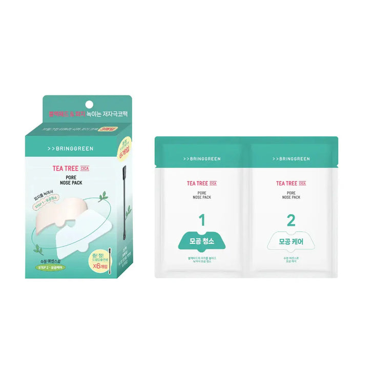 BRINGGREEN Tea Tree Cica Nose Hydrogel Mask Set (5 Packs) BRINGGREEN