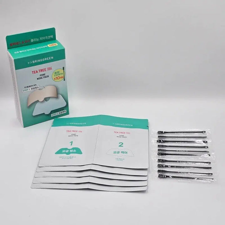 BRINGGREEN Tea Tree Cica Nose Hydrogel Mask Set (5 Packs) BRINGGREEN