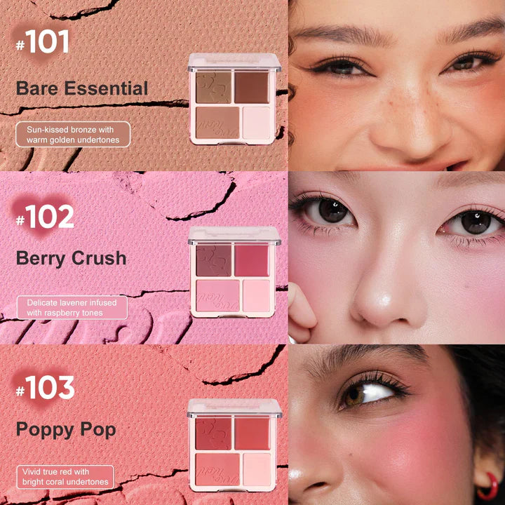 Judydoll 2 in 1 Blush Highlight Palette JUDYDOLL