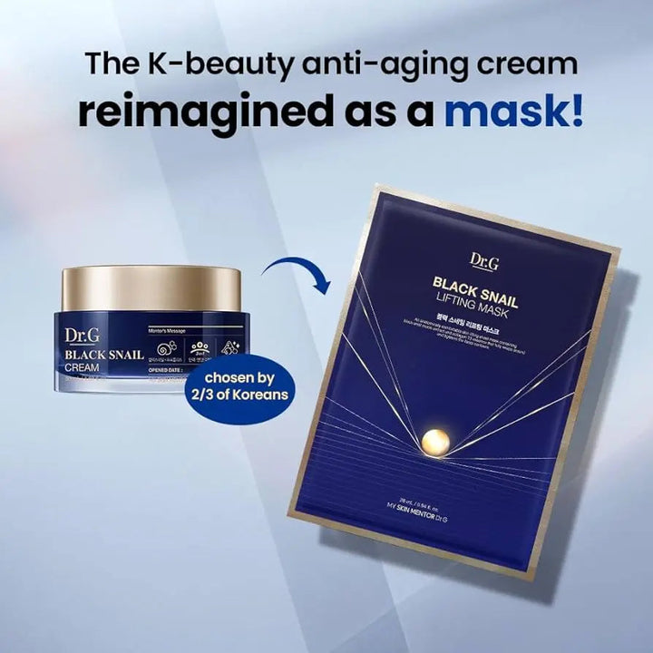 DR.G Royal Black Snail Sheet Mask Dr.G