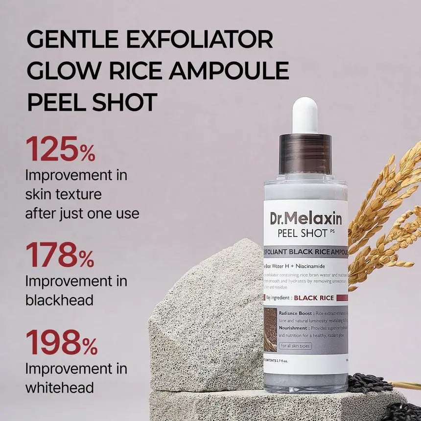 Dr.Melaxin Peel Shot Exfoliating Black Rice Ampoule Dr.Melaxin