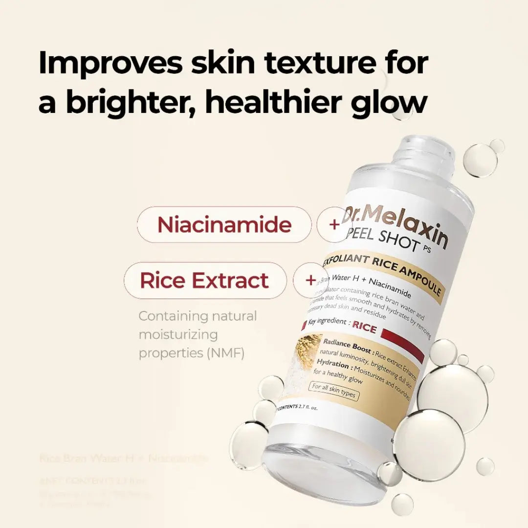 Dr.Melaxin Peel Shot Exfoliating White Rice Ampoule Dr.Melaxin
