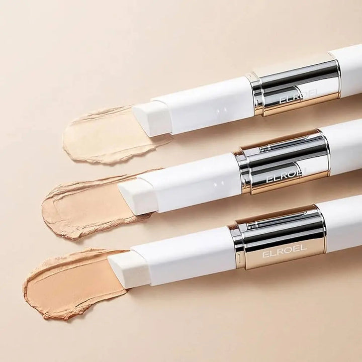 ELROEL Blanc Cover Cream Stick Foundation with Brush (13g) ELROEL