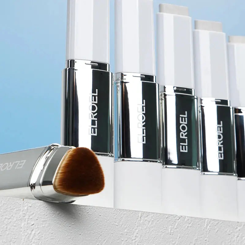 ELROEL Blanc Cover Cream Stick Foundation with Brush (13g) ELROEL