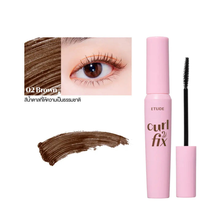 Etude Curl Fix mascara 02 brown - Seouléa