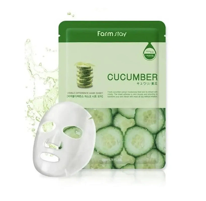 Farmstay Visible Difference Mask Sheet Cucumber Farmstay
