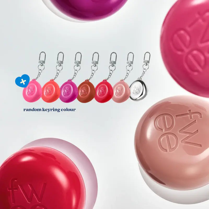 Fwee Lip & Cheek Blurry Pudding Pot + Pendant Keyring FWEE