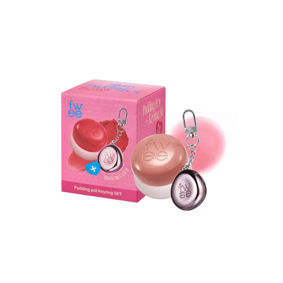 Fwee Lip & Cheek Blurry Pudding Pot + Pendant Keyring FWEE