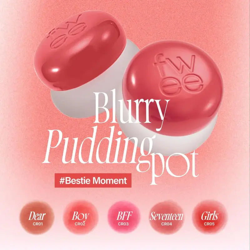 Fwee Lip & Cheek Blurry Pudding Pot + Pendant Keyring FWEE