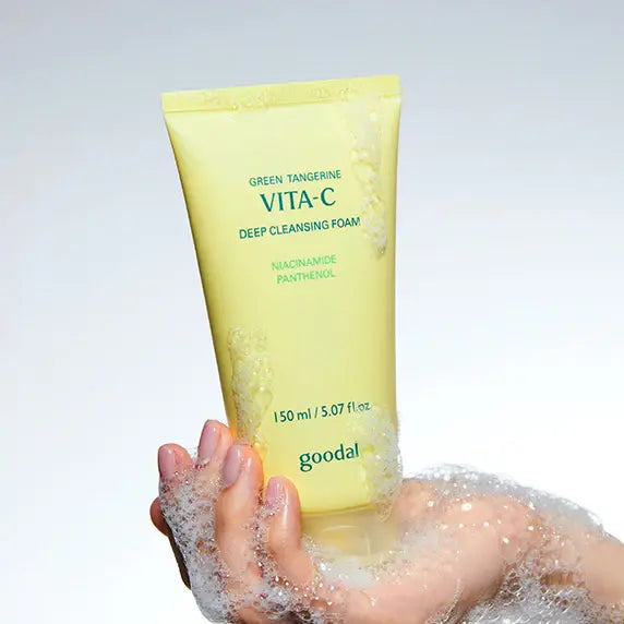 GOODAL Green Tangerine Vita C Deep Cleansing Foam Niacinamide Panthenol GOODAL