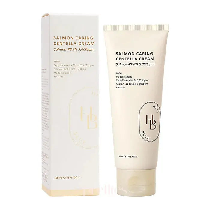 HEVEBLUE Salmon Caring Centella Cream (100ml) HEVEBLUE