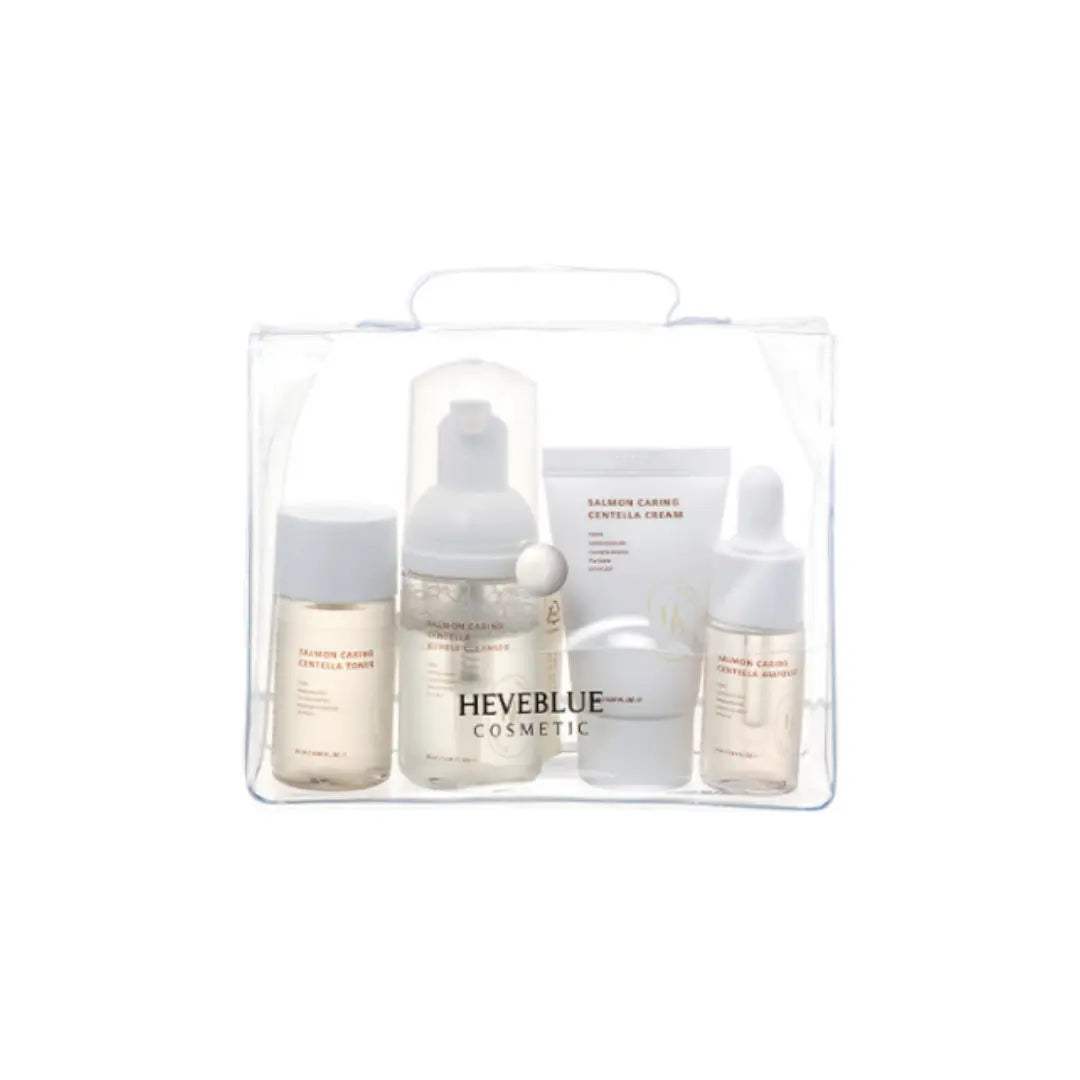 HEVEBLUE Salmon Caring Centella Special Travel Kit HEVEBLUE