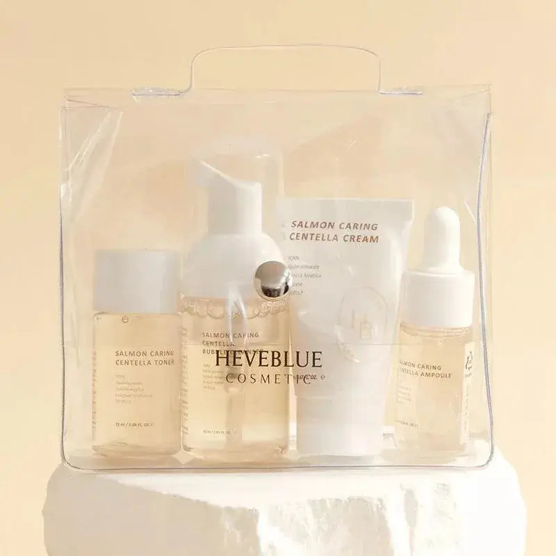 HEVEBLUE Salmon Caring Centella Special Travel Kit HEVEBLUE
