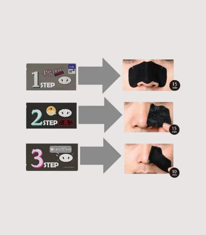 HOLIKA HOLIKA Pig Clear Black Head 3-Step Kit Strong Holika Holika