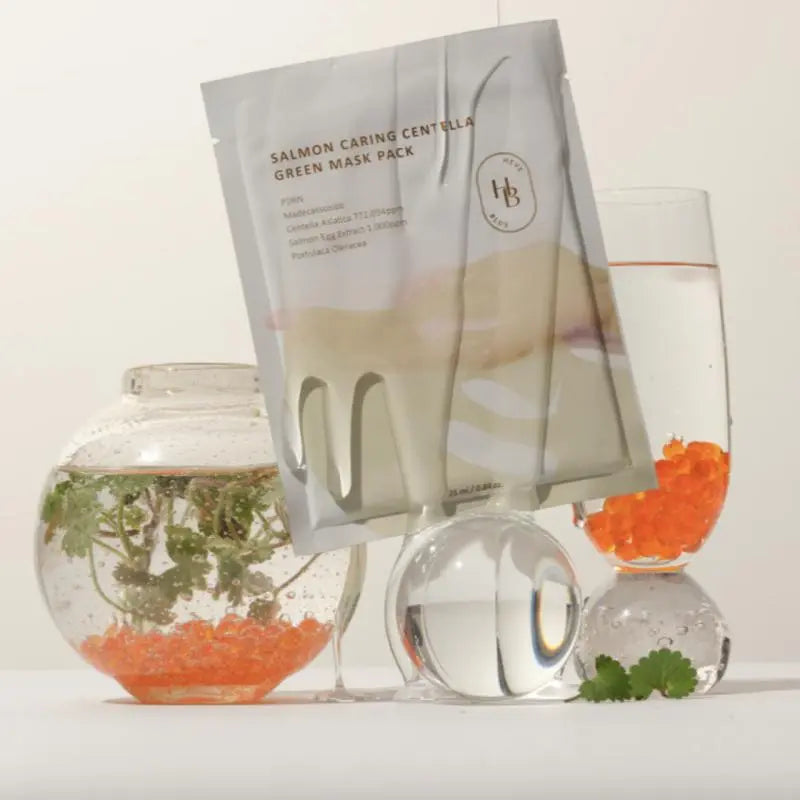 HEVEBLUE Salmon Caring Centella Green Mask Pack - Seouléa