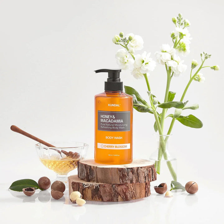 KUNDAL Honey & Macadamia Pure Natural Moisturizing Refreshing Body Wash KUNDAL