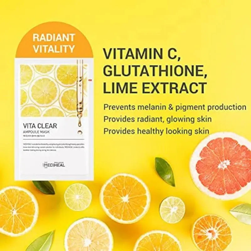 MEDIHEAL Vita Clear Ampoule Mask - Seouléa