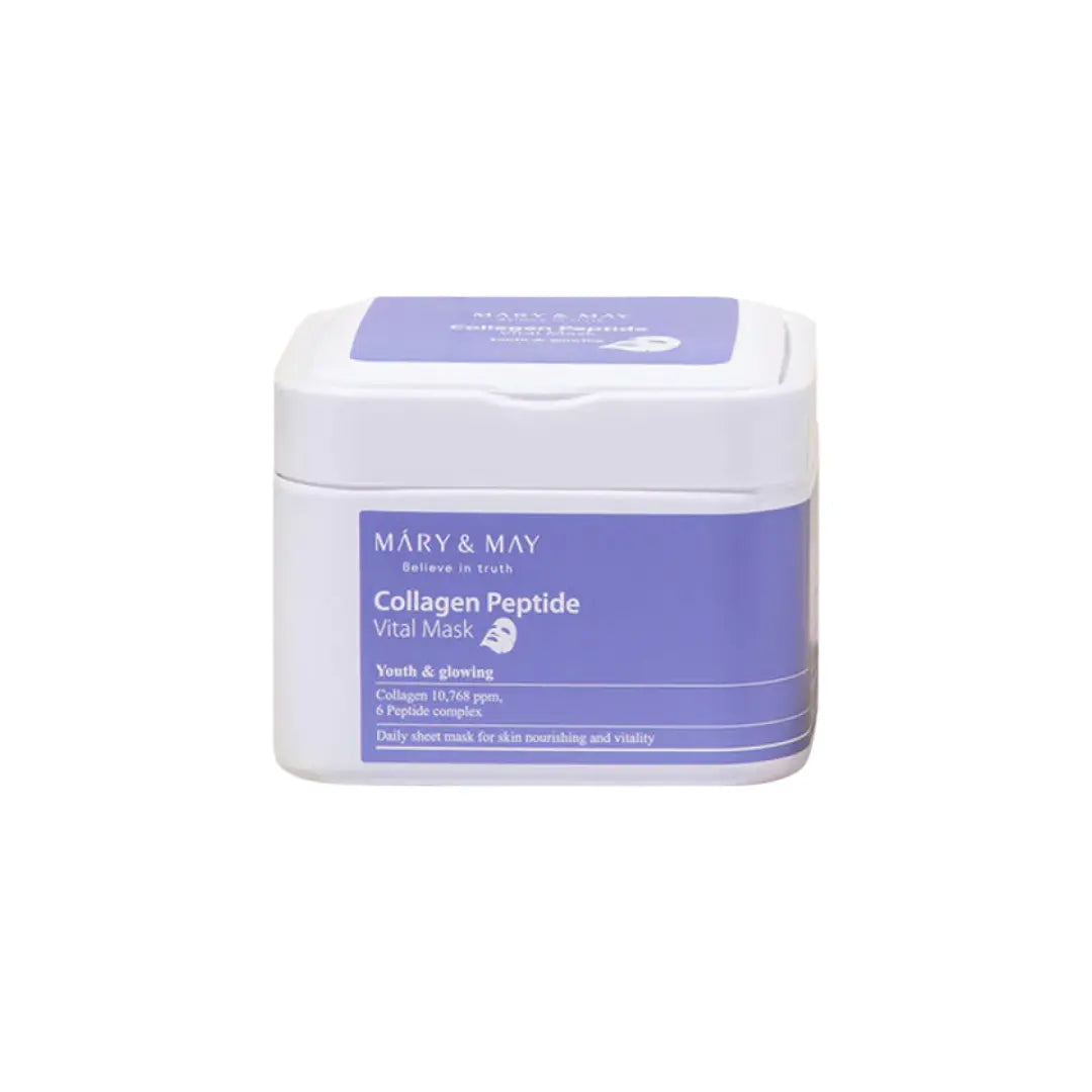 Mary&May Collagen Peptide Sheet Mask Pack (30 Sheets | 400ml) Mary&May