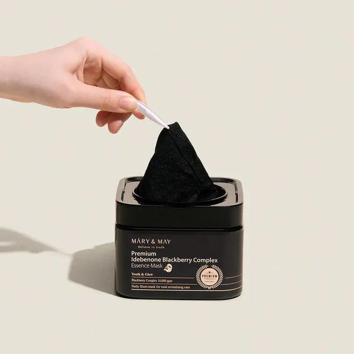 Mary&May Idebenone Blackberry Complex Essence Mask (20 Sheets) Mary&May