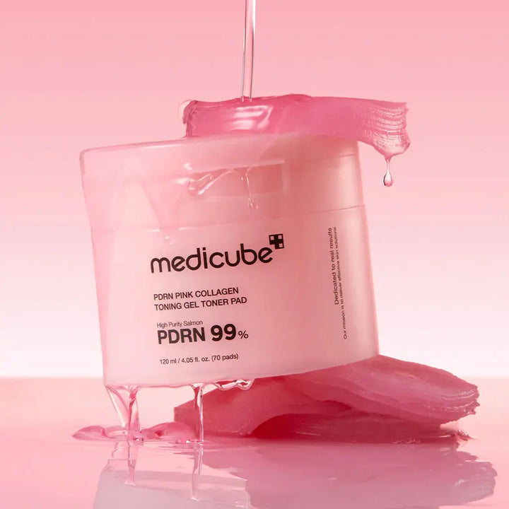 Medicube PDRN Pink Collagen Toning Gel Toner Pad Medicube