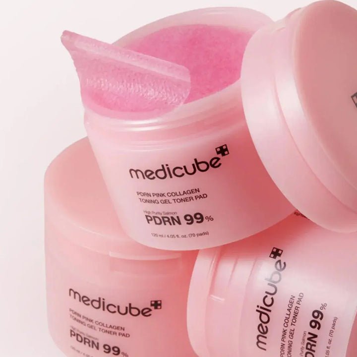 Medicube PDRN Pink Collagen Toning Gel Toner Pad Medicube