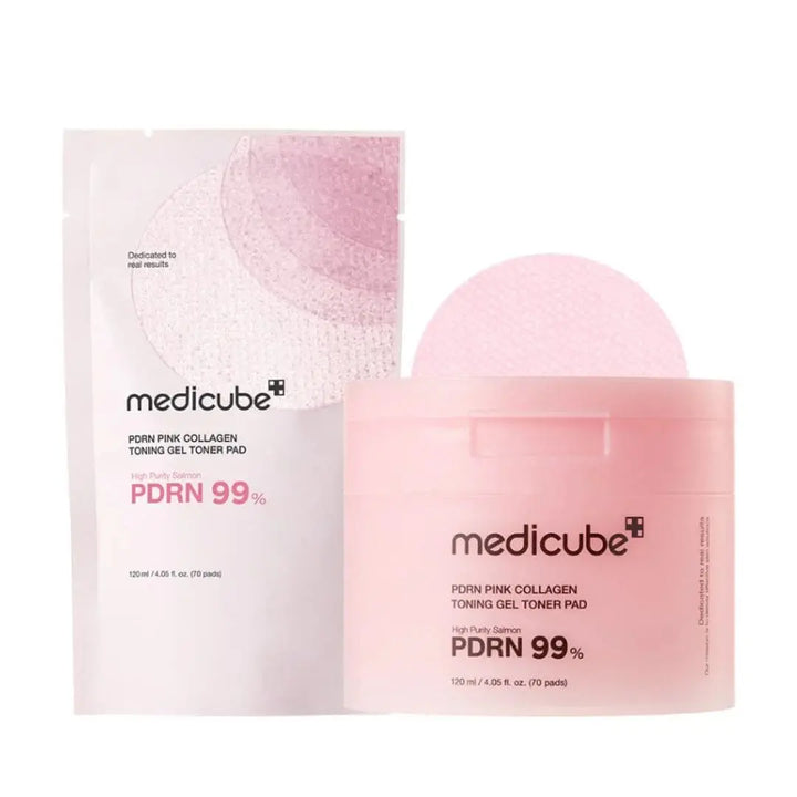 Medicube PDRN Pink Collagen Toning Gel Toner Pad Medicube