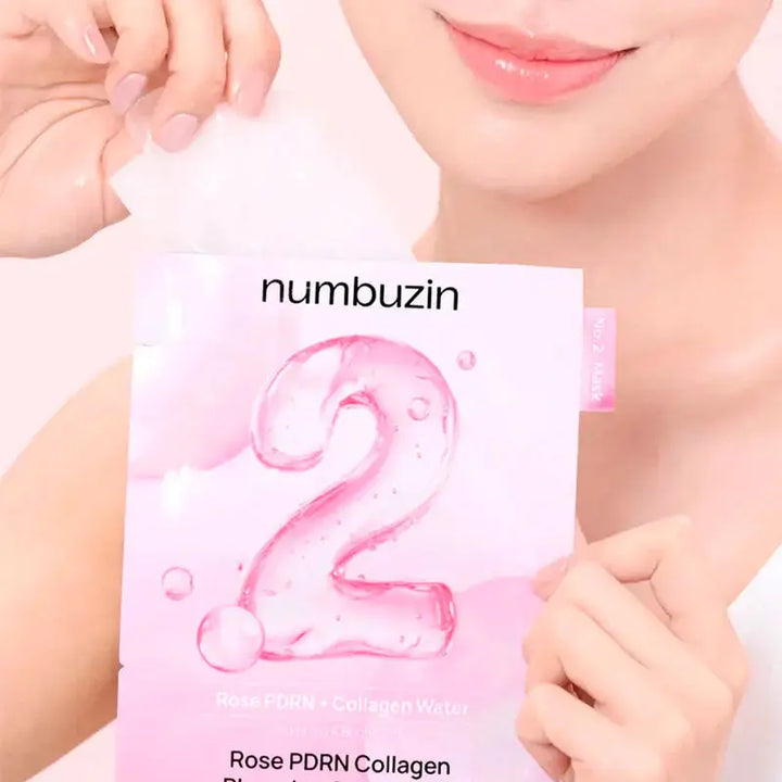 Numbuzin No.2 Rose PDRN Collagen Plumping Sheet Mask Numbuzin