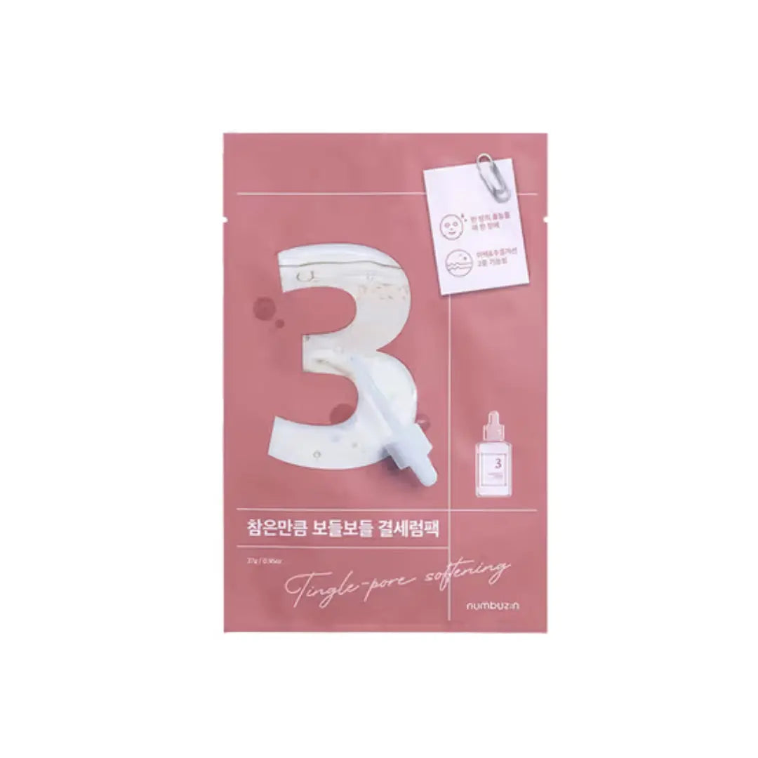 Numbuzin No.3 Tingle-Pore Softening Sheet Mask Numbuzin