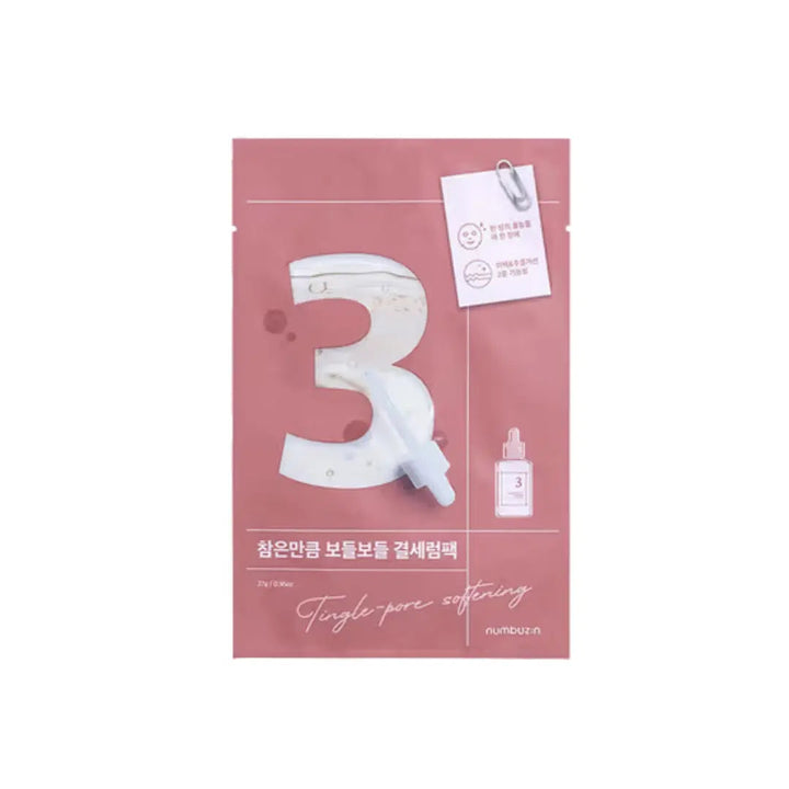 Numbuzin No.3 Tingle-Pore Softening Sheet Mask Numbuzin