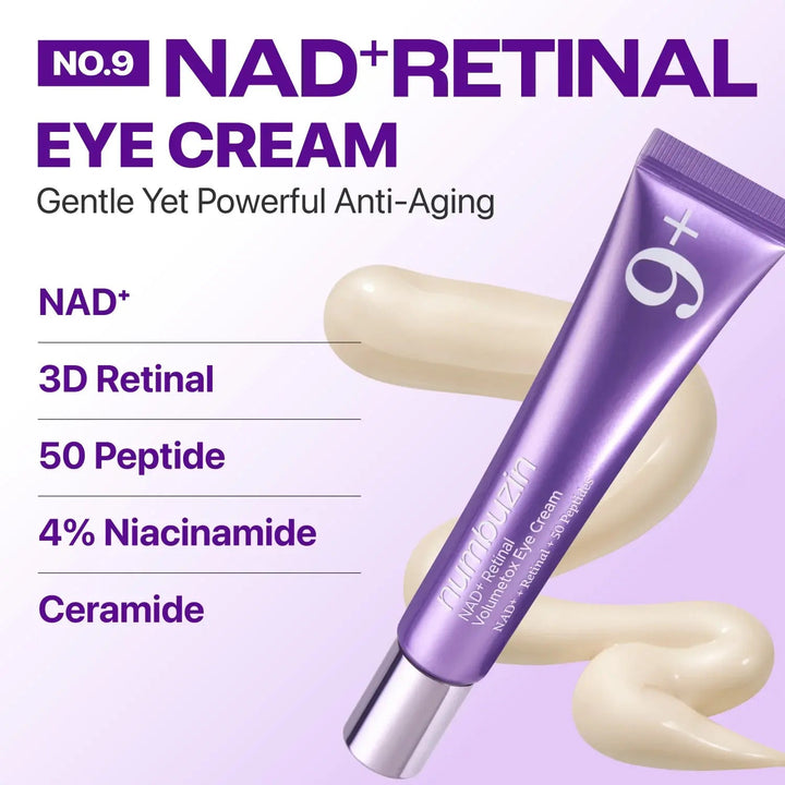 Numbuzin No.9 NAD+ Retinal Volumetox Eye Cream Numbuzin