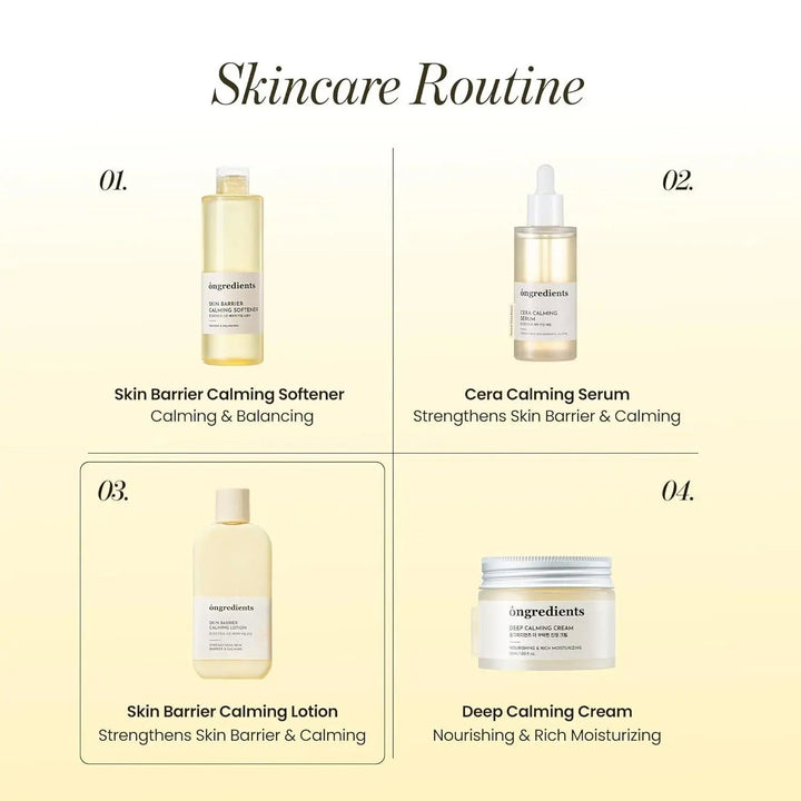 Ongredients Skin Barrier Calming Lotion Ongredients
