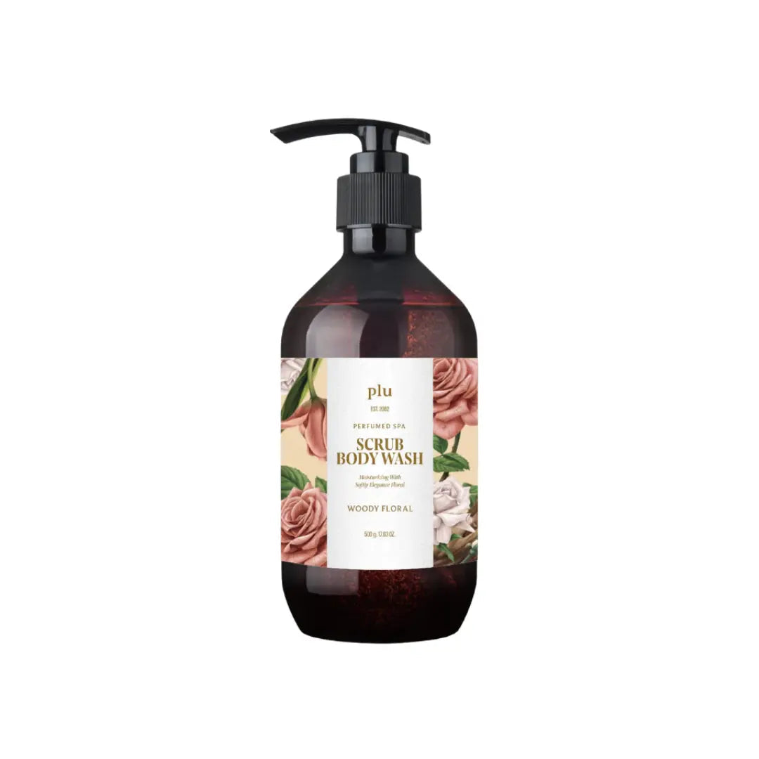 PLU Perfumed Spa Scrub Body Wash Woody Floral PLU