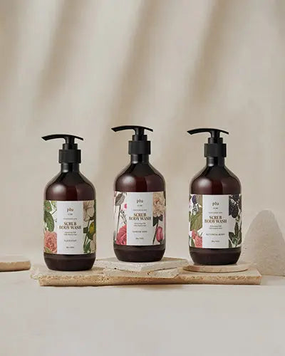 PLU Perfumed Spa Scrub Body Wash Woody Floral PLU