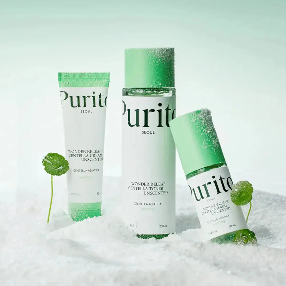 PURITO Wonder Releaf Centella Mini Kit Unscented (3-Piece Set) Purito