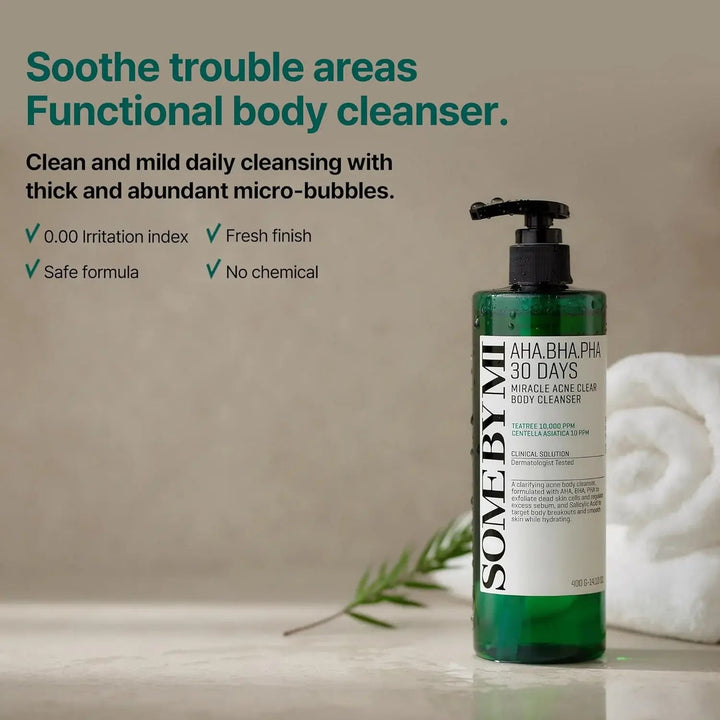 SOME BY ME AHA BHA PHA 30 Days Miracle Acne Clear Body Cleanser SOME BY MI