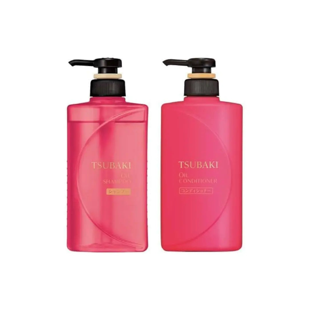 Shiseido Tsubaki Oil Shampoo & Conditioner Pump Pair Set Shiseido